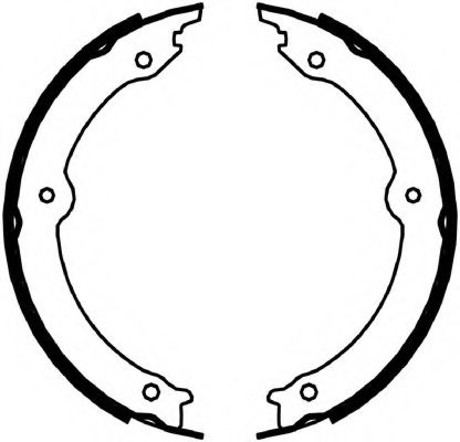 FERODO FSB4067 Brake Shoe Set, parking brake